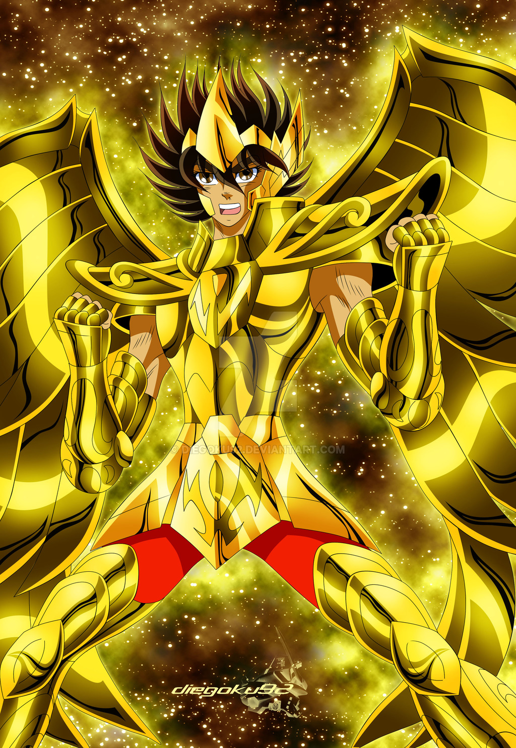 Chevaliers de bronze revĂȘtus d'une armure d'or | Fanarts | Fanarts de Diegoku92 | Pharaon Website sagittaire saint seiya